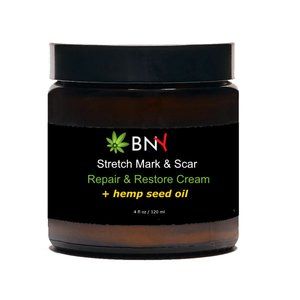 Stretch Marks and Scar Repair and Restore Cream with Hemp Seed Oil